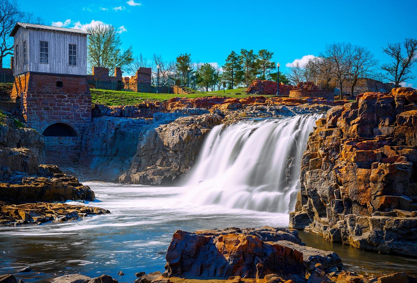 Falls Park in Sioux Falls, South Dakota